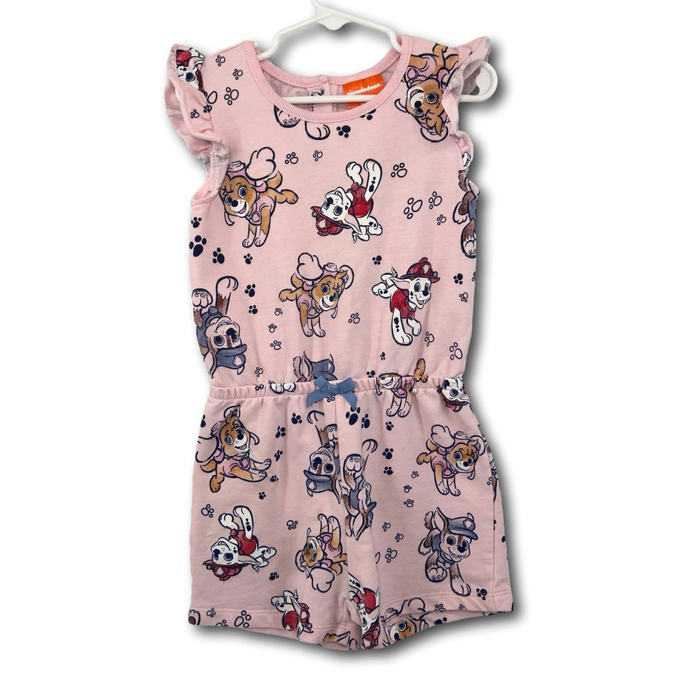 Nickelodeon Paw Patrol Sleeveless Romper Toddler Girls' Size 4T Pink Costal